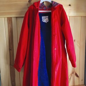 Vintage London Fog Red Trench coat